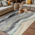 thumbnail image 2 of Fsddascl Grey Coastal Outdoor Rug for Patio/Deck/Porch, Non-Slip Large Area Rug 4 x 6 Ft, Summer Beach Nautical Abstract Art Indoor Outdoor Rugs Washable Area Rugs, Reversible Camping Rug Carpet, 2 of 5