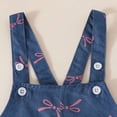 thumbnail image 6 of TOWED22 Newborn Infant Baby Girl Summer Clothes Ruffle Sleeve Letter Print Romper+Peach Bloomer Short+Headband 3Pcs Outfit Hot Pink,3-6 M, 6 of 9