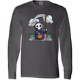 thumbnail image 3 of Inktastic Halloween Trick or Treating Cute Grim Reaper Long Sleeve T-Shirt, 3 of 5