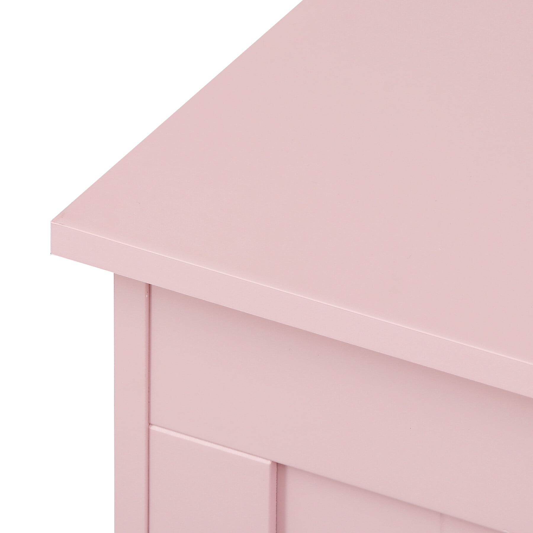 HomGarden 150L Child Wood Toy Storage Chest Pink