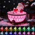thumbnail image 1 of Lámpara nocturna LED de Papá Noel en bañera de burbujas navideña, 1 of 7