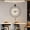 D, variant on Modern Wall Clock, Metal Decorative Large Wall Clocks Battery Operated, Pendulum Wall Clock for Living Room Decor, Bedroom, Kitchen, Office, Silent Non Ticking Quartz Clock