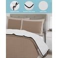 thumbnail image 4 of Quilts Full Size, Brown Geometric Soft Comforter Bedding Set for Bed, White Greek Key Design Abstract Modern Art Lightweight Quilted Bedspread with Pillow Cover(2 Pieces) for All Season, 78x90 Inch, 4 of 6