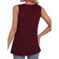thumbnail image 3 of MOYIKO Tank Tops for Women V Neck Sleeveless Tops Summer Trendy Dressy Casual Flowy Shirts Loose Fit, 3 of 7