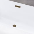 thumbnail image 2 of Kingston Brass VTDE713524C413 71-Inch Acrylic Oval Rectangular Double Ended Pedestal Tub with Drain (No Faucet Drillings) in Glossy White/Antique Brass, 2 of 8