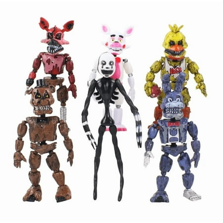 Set of 6 Collectible Animatronic Figures – Detailed Play Characters