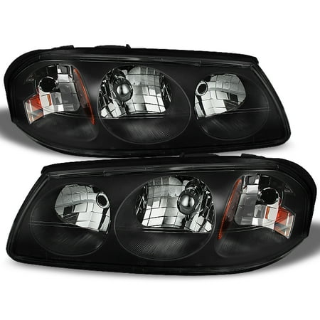 00 05 Chevy Impala Black Replacement Headlights Headlamps Left Right 00 05 Chevy Impala Black Replacement Headlights Headlamps Left Right 2000 2005