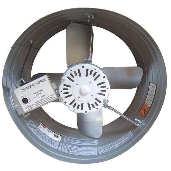 1Pack Dayton 10W194 1650 CFM Gable Mount Attic Fan, 120V