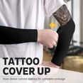 thumbnail image 4 of UV Sun Protection Arm Sleeves for Men & Women - Tattoo Cover Up - UPF 50 Cooling Sleeve for Golf, Cycling, 4 of 8