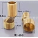 thumbnail image 1 of Adaptador de pie curvo en ángulo para grifo: Codo ancho de diámetro variable para instalación de grifo de bañera - Tornillo excéntrico de cobre para plomería de baño, 1 of 7