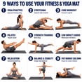 thumbnail image 5 of Microdry - Multi-Purpose Fitness Mat 8mm - Padded, Skid & Tear Resistant 24" x 72" Black, 5 of 7