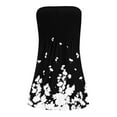 thumbnail image 5 of TQWQT Sun Dresses for Women 2025 Strapless Ladies Summer Dresses Casual Smocked Bohemian Tube Dress Floral Print Cover Ups for Swimwear Gray XL, 5 of 5