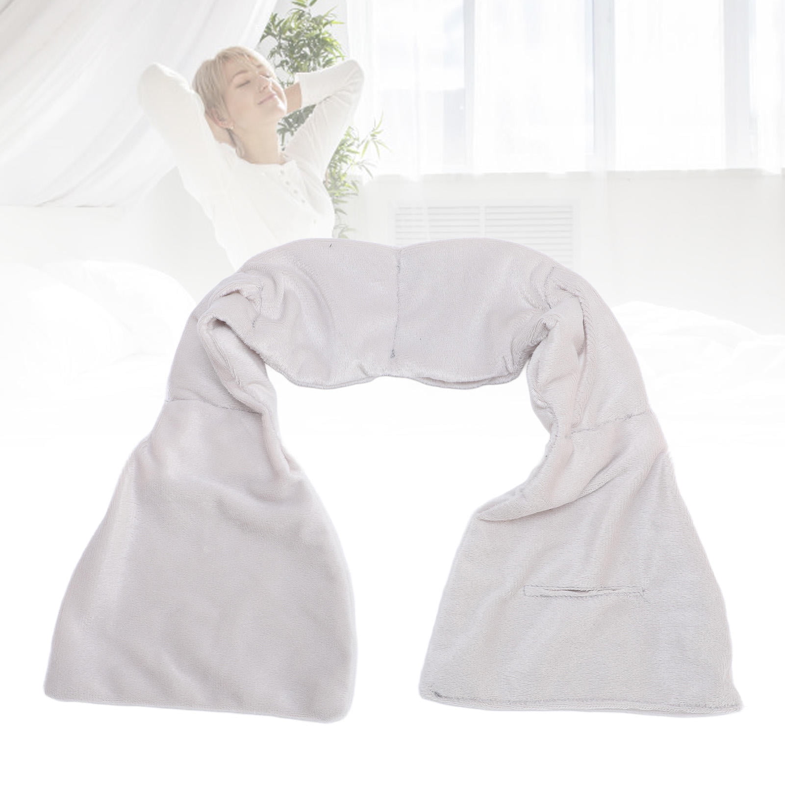 LAZIOEGR Weighted Sleep Eye Pillow, Grey - Light-Blocking, Soft Pressure & Cold Compress for Naps & Nighttime Rest