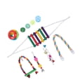thumbnail image 3 of Bird Toy Set Colorful Toxic Free Chewing Climbing Parrot Swing Toys with Bells for Parakeet Cage, 3 of 8