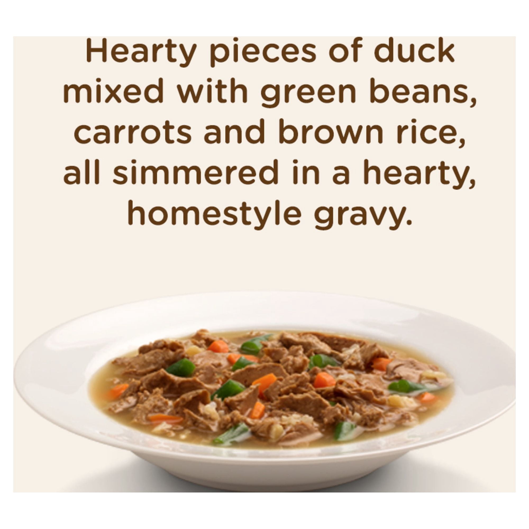 Rachael Ray Nutrish Natural Premium Wet Dog Food, Rustic Duck Stew With Veggies & Brown Rice, 8 Oz. Tub