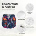 thumbnail image 6 of Lsque Tropical Flower Printed Women's Running Shorts with Liner Pockets,Elastic Quick Dry Workout Athletic Gym Yoga Shorts,Womens High Waist Shorts-Large, 6 of 9