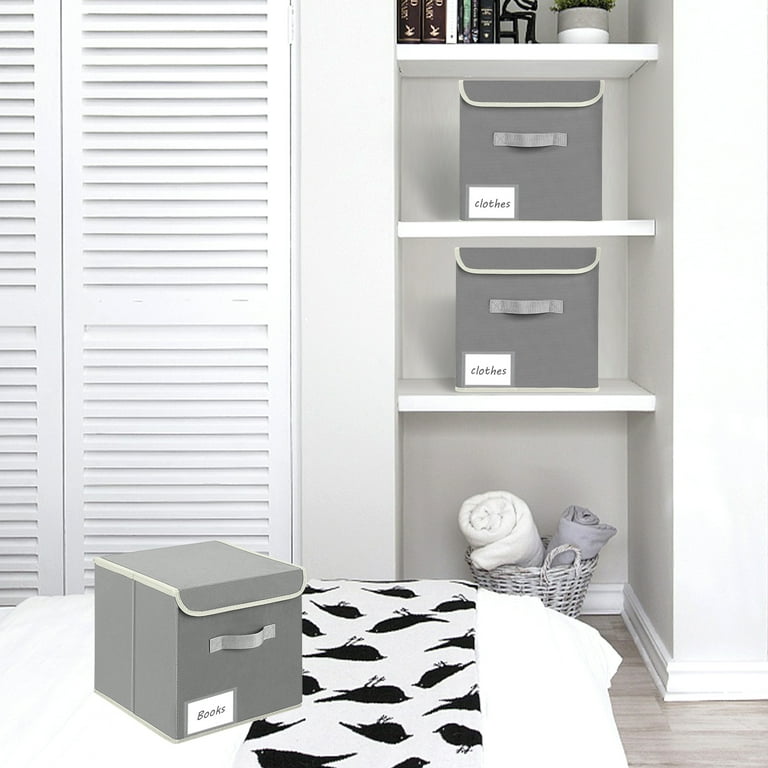 Homsorout Storage Bins with Lids, Fabric Cube Storage Organizer