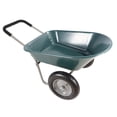 thumbnail image 5 of Olurrisa Home Garden Yard Utility Wheelbarrow Cart: Yard Utility Cart with Two 15 inches Pneumatic Tires for Outdoor Lawn Farm Ranch, 5 of 8