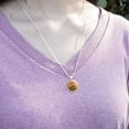 thumbnail image 2 of Cat Sitting in Box 0.75" Pendant with Sterling Silver Plated Chain, 2 of 3