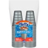 Hefty Silver Plastic Party Cups, 18 Ounces, 50 Count