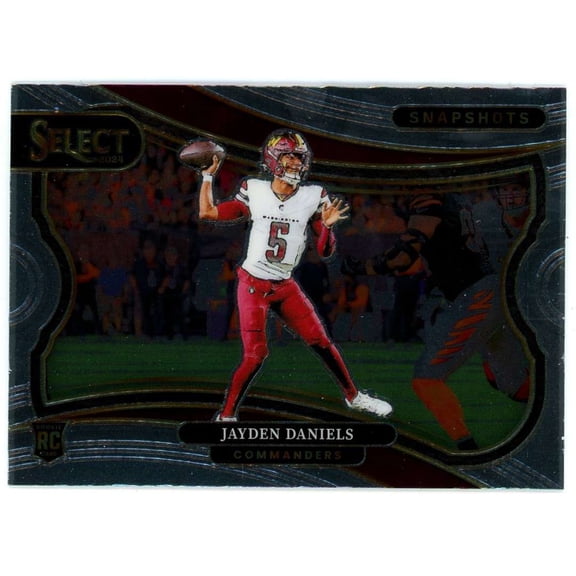 NFL 2024 Panini Select Football Snapshots Jayden Daniels #15 (Rookie)