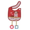 thumbnail image 4 of Babero de bebé Hugo Baberos infantiles rojo 20cm x 20cm, 4 of 10