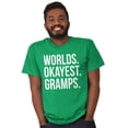 thumbnail image 3 of Worlds Okayest Gramps Relative Family Men's Graphic T Shirt Tees Brisco Brands X, 3 of 5