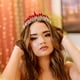 thumbnail image 4 of KAKOWELY Diadema con corona de boda, tocado decorativo, tocado de novia, corona de diamantes de imitación, tocado, 4 of 5