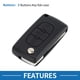 thumbnail image 3 of Funda de llave remota sin llave de 3 botones Unique Bargains para Peugeot 207, 3 of 7
