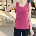 thumbnail image 2 of XuJwPNcy Thermal Tank Top for Women Fleece Lined Warm Sleeveless Shirts Camisole Warm Base Layer Vest for Cold Weather, 2 of 5