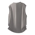 thumbnail image 3 of USNSM (M-5XL) Men's Plus Size Casual Tank Tops Knit V Neck Sleeveless T Shirts Summer Beach Lightweight Muscle Tee Gray XXL, 3 of 8