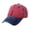 Red, variant on Washed Cotton Baseball Cap Men's and Women's Spring Summer Outdoor Breathable Color Hat Foreign Trade Style