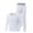 White, variant on Miluxas thermal Underwear Long Johns Set Mens Winter Gift Hunting Gear Sport Base Layer Bottom Top Gray