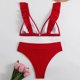 thumbnail image 3 of Conjunto de Bikini de Cintura Alta para las Mujeres de Color Sólido con Hebilla de Espalda, Traje de Baño Sexy sin Espalda con Almohadilla de Pecho, 3 of 6