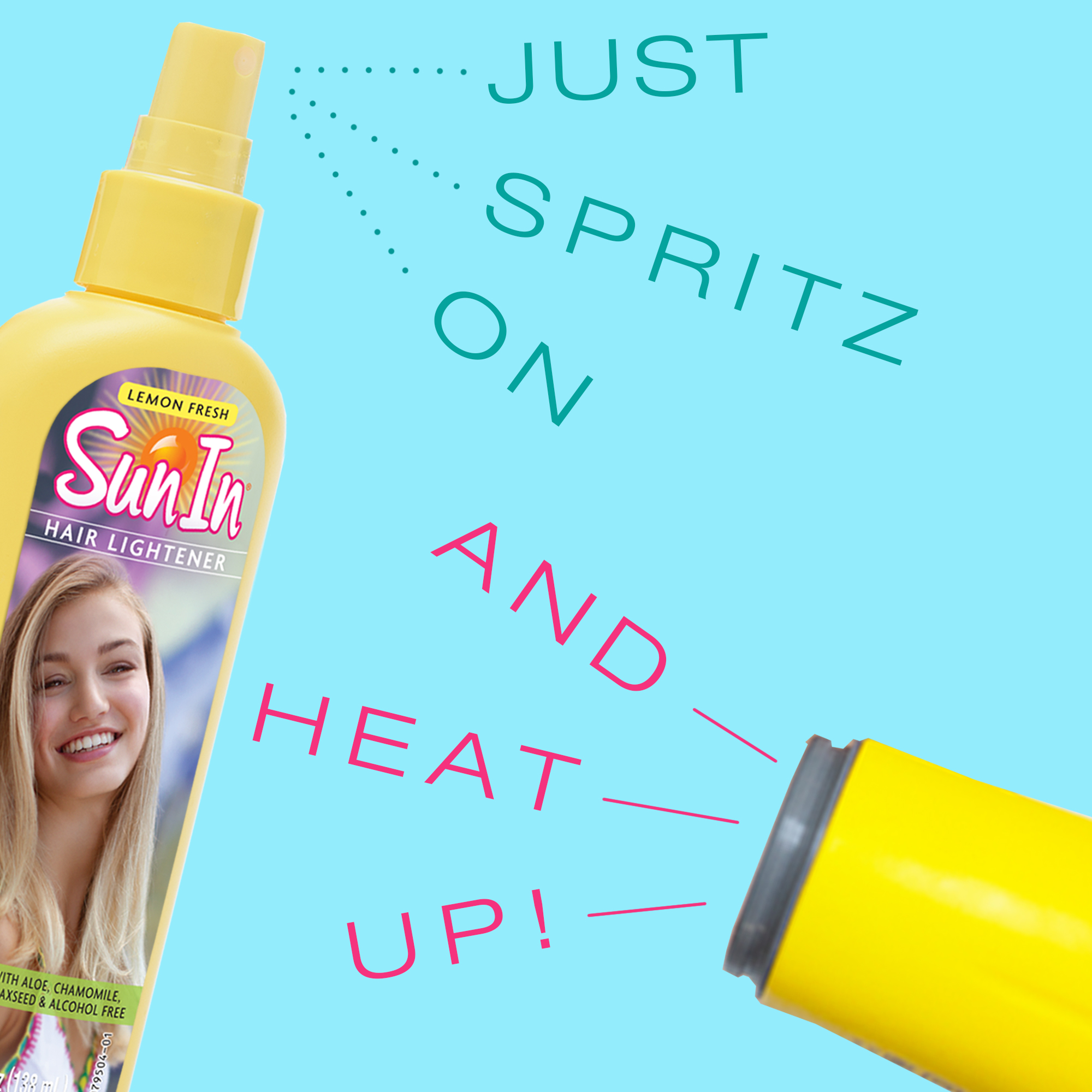 Sun In Hair Lightener Shine Enhancing Spray, Lemon, 4.7 oz - image 3 of 9