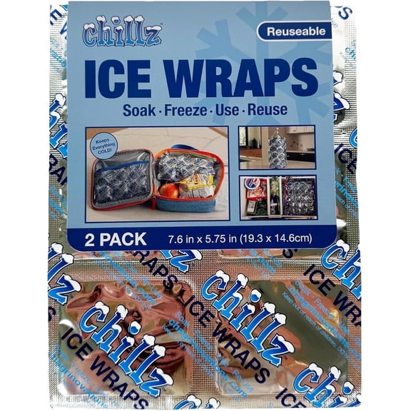 Chillz Reusable Ice Wraps 2 Pack (Small)