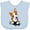 Blue, variant on Inktastic Corgi Puppy Boys or Girls Baby Bib
