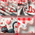 thumbnail image 4 of Pink Flamingo Happy Valentine's Day Banner Red Roses Romantic Design Heart Elements Gold Glitter for Couples Romantic Party Indoor Decoration Valentine's Celebration, 4 of 9