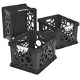 thumbnail image 1 of Storex Grande Caisse de Rangement et de Classement avec Poignées Confortables, Noir/blanc (Lot de 3), 1 of 2