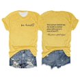 thumbnail image 1 of Daznico T-Shirt Décontracté pour Femmes Grande Taille Col Rond Imprimé Lettre pour Usage Quotidien, 1 of 2