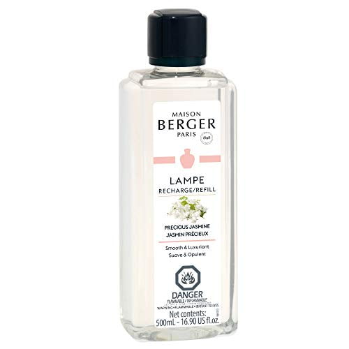 Précieux Jasmin - Lampe Berger Parfum Recharge pour Diffuseur d'Huile Parfum Maison - 16,9 Onces Liquides - 500 Millilitres