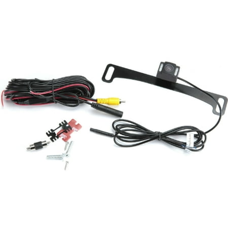 BOYO VTL17IR - Concealed License Plate Backup Camera with Night Vision and Guide Parking Lines (Black)