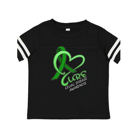 

Inktastic Cure- Celiac Disease Awareness heart-shaped ribbon Gift Toddler Boy or Toddler Girl T-Shirt