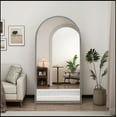 thumbnail image 2 of Iron Arch Retro Full Length Mirror With Supporting Feet, For Living Room, Bedroom, 2 of 9