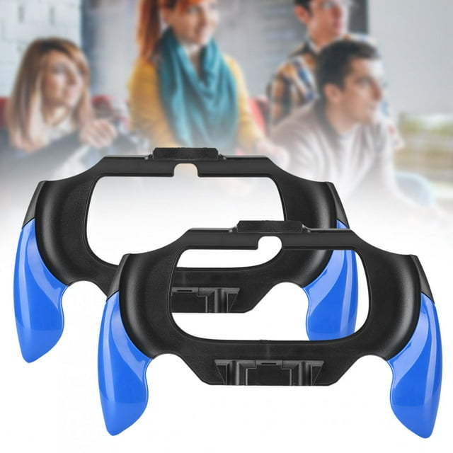Support de Manette de Jeu Support de Manette à un Bouton Verrouillage en Direct Anti-Transpiration Antidérapant Poignée Courbée pour Manette de Jeu Sans Fil PSV2000 PSVITA Bleu