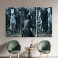 thumbnail image 3 of Modern Wall Art, Horse Art, Abstract Printed, Jon Snow Game of Thrones, Jon Snow Wall Decor, Famous Art, Game of Thrones Canvas, Canvas Wall Decor - Black Framed, 3 of 9