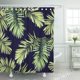 thumbnail image 1 of Cortina de Baño Tropical Brillante ABPHQTO con Plantas de la Selva Exóticas Verde Palmera Fénix 152x180 cm, 1 of 2