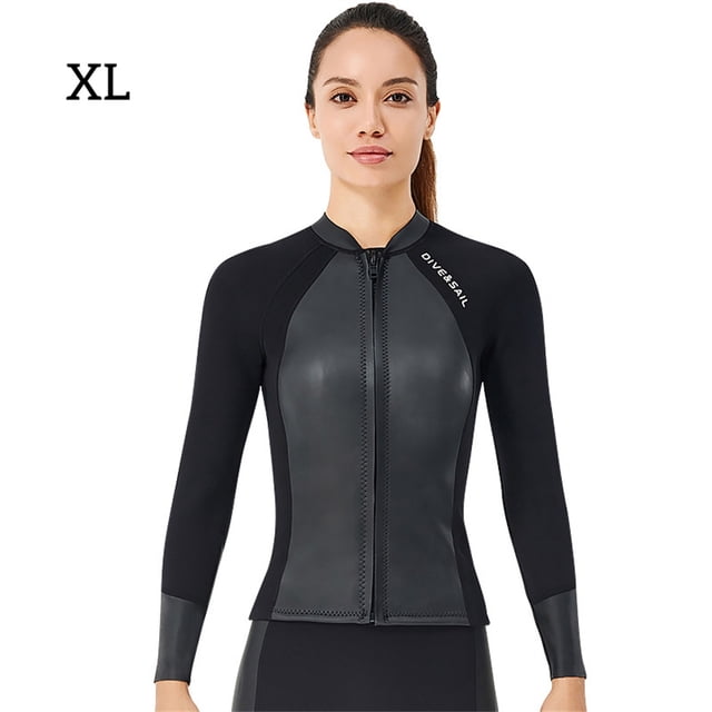 DIVE SAIL Diving Suit 2MM Long-sleeve Short Pants Wetsuit Rash Guards Exquisite Craftsmanship Cool Body Feeling Snorkel Suits female shirt XL