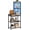 Black, variant on 5-Tier Corner Shelf Stand, Corner Shelf with LED Light, 56.3" Tall Corner Bookshelf, Display Rack Storage Organizer with Table, for Small Spaces, Living Room, Entryway