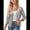 Grey, variant on Women'S 2025 Cropped Cardigan 3/4 Sleeve Crochet Shrug Hollowed-Out Knit Sweater Tops White S